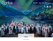 Tablet Screenshot of cantus.no